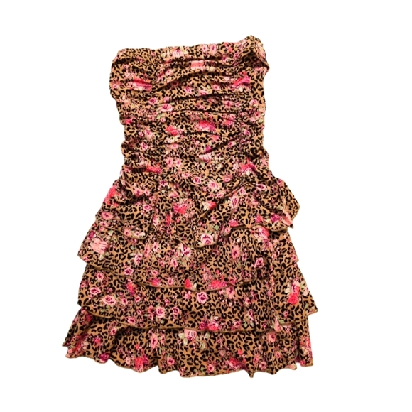 Floral multi layer dress short - Picture 1 of 4